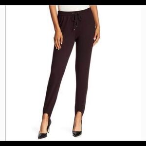 Theory Ponte Stirrup Leggings‎ Plum Sz M